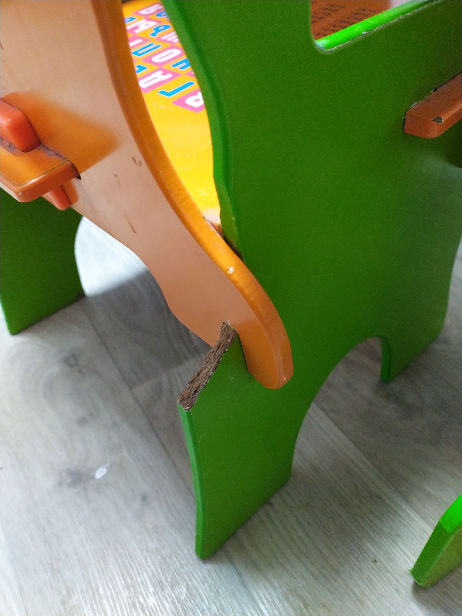 Дитячий стіл та стілець стільчик дерев'яні меблі для дітей дошкільного