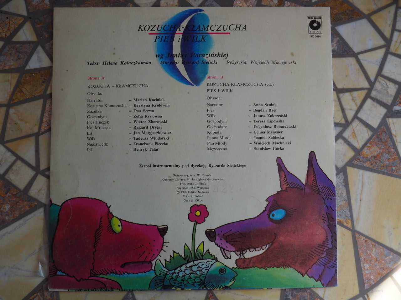 Płyta winylowa Bajki muzyczne „Kozucha-kłamczucha”/”Pies i wilk”