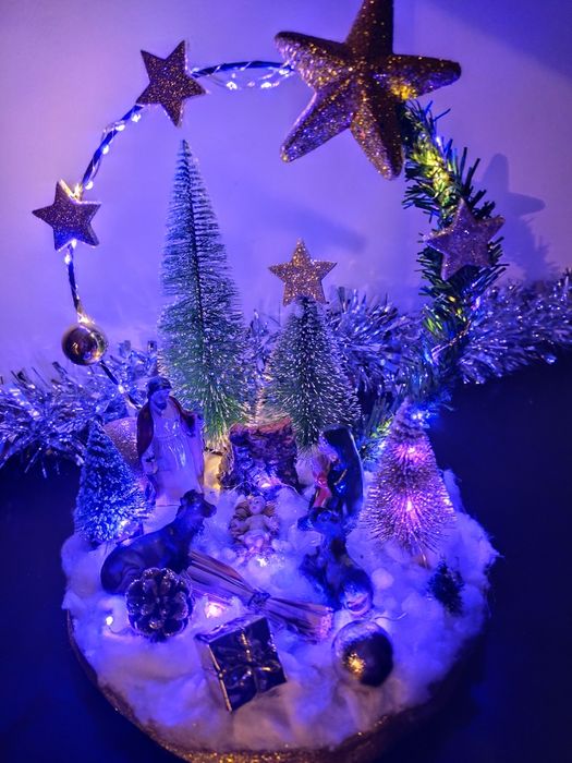 Arranjos de Natal feitos á mão