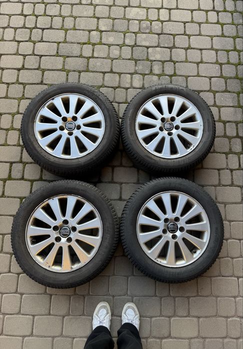 Alufelgi VOLVO 16” 5x108 S40/S60/V50 + opony zimowe Kleber 205/55 R16