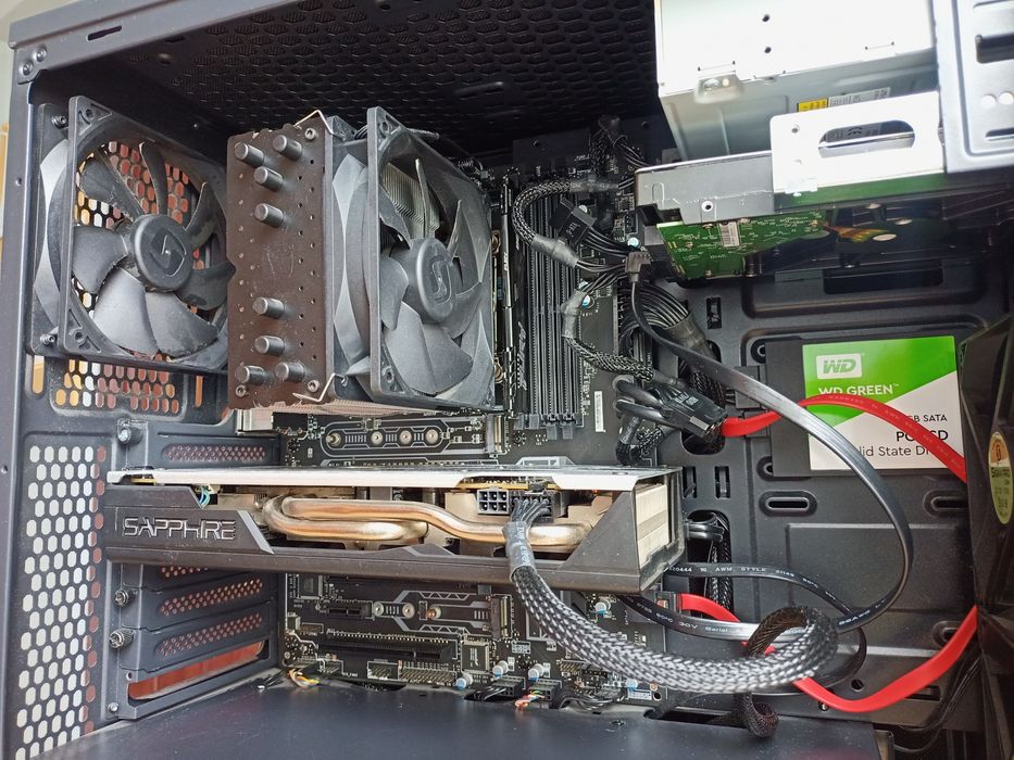 i5 7500 + RX 580 + 16 GB DDR4 + 3,25 TB + akcesoria