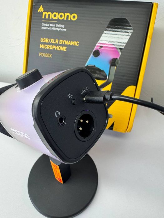 Мікрофон Maono PD100X RGB геймерський стрімів та подкастів fifine xlr