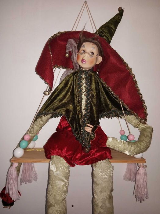 Elfo de Natal 1 metro, a corda (musical)