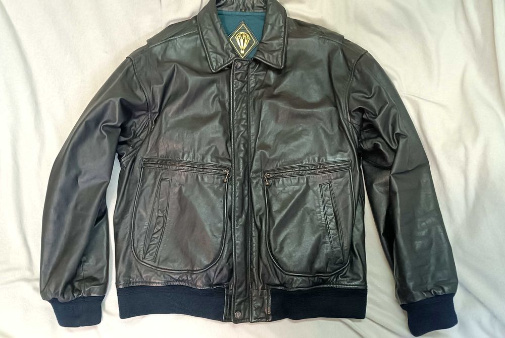 Куртка ALTITUDE Корея бомбер пилот натуральная кожа 50 размер