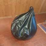 Puf preto de sala
