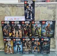 Lego Star Wars Buildable Figure. Selados. Disponiveis modelos na foto.