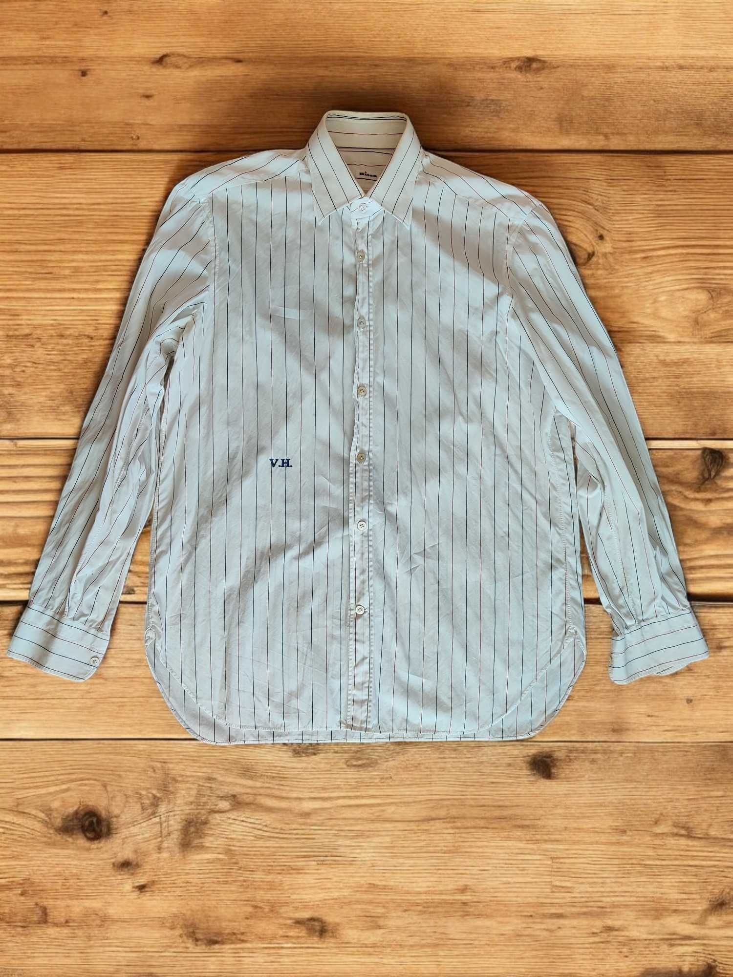 Kiton рубашка из хлопка и пуговицами из австралийского перламутра