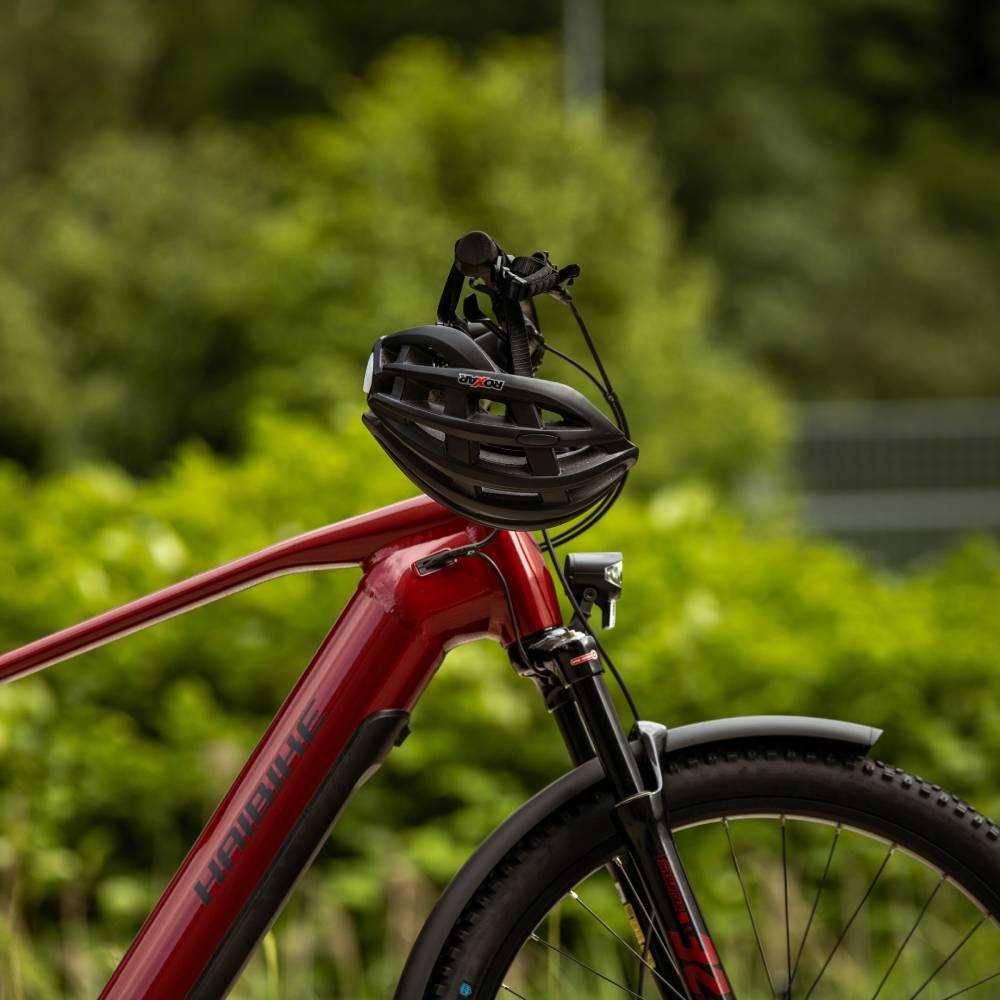 Kask rowerowy ROXAR STREET czarny matowy rozm.M (54-57cm) z LED