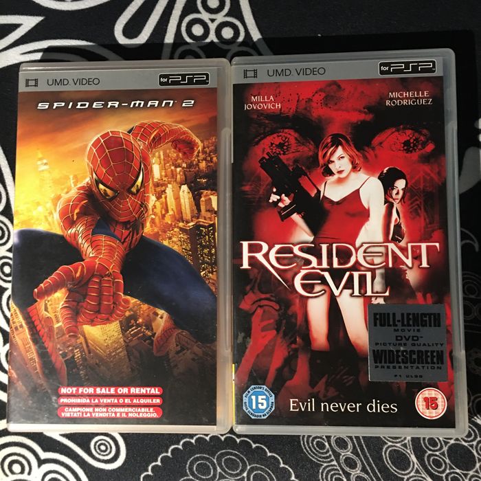 Vários filmes em Sony UMD