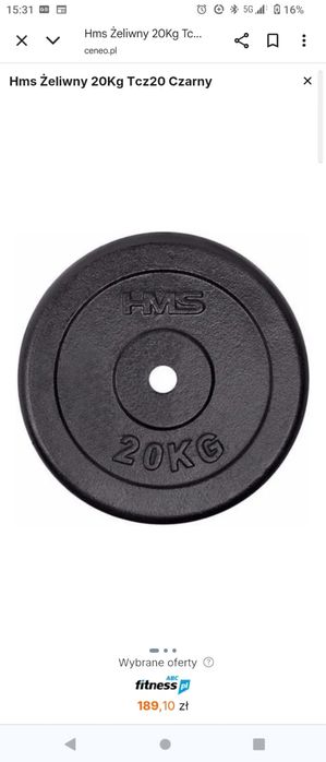 Ławka treningowa, gryf prosty i obciążenie