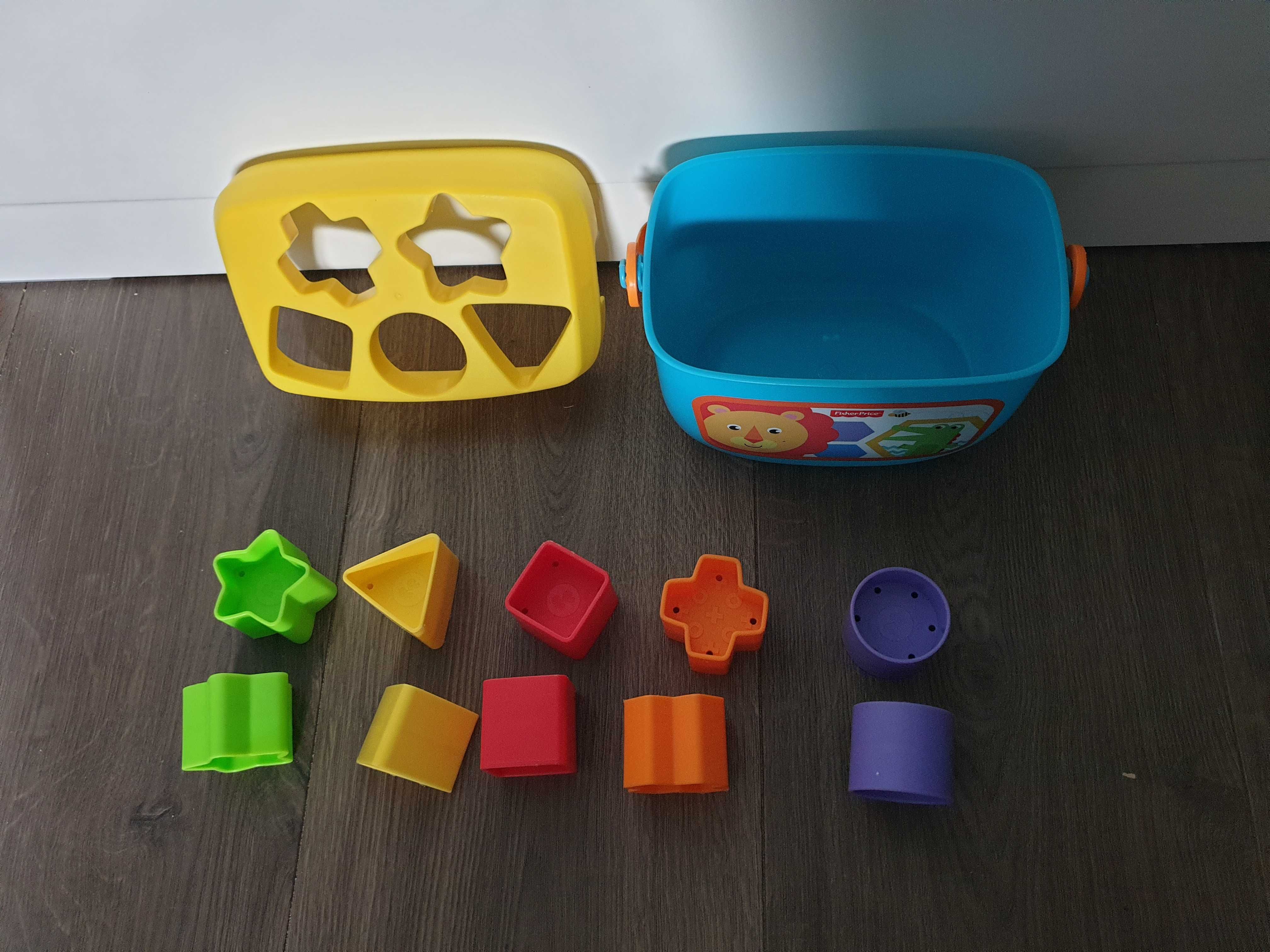 Sorter Fisher Price pierwsze klocki malucha w wiaderku