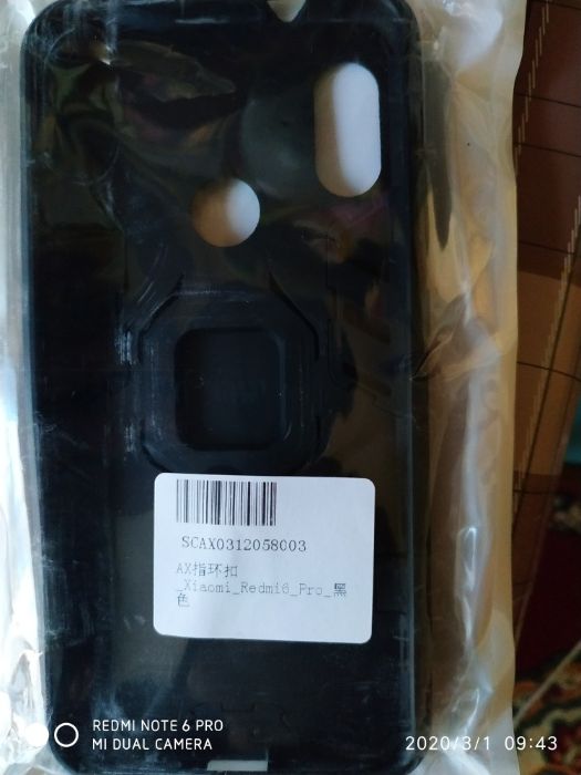 Чехол для Redmi 6 pro с кольцом подставкой.