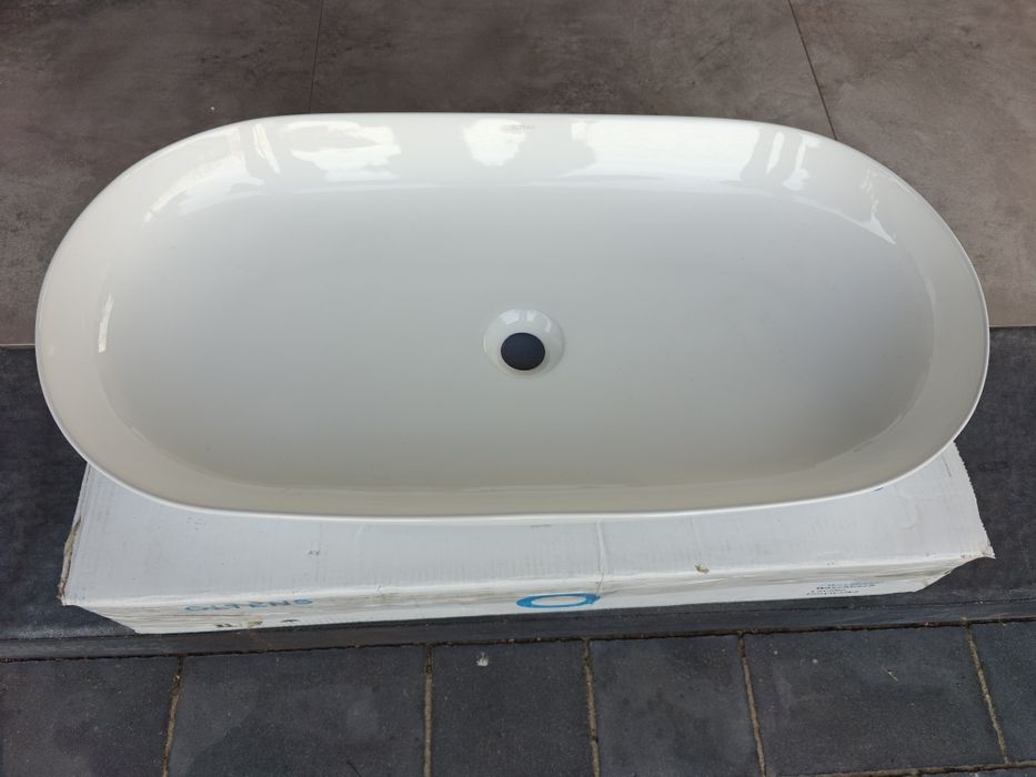 Umywalka nablatowa owalna OLTENS HAMNES 80X40