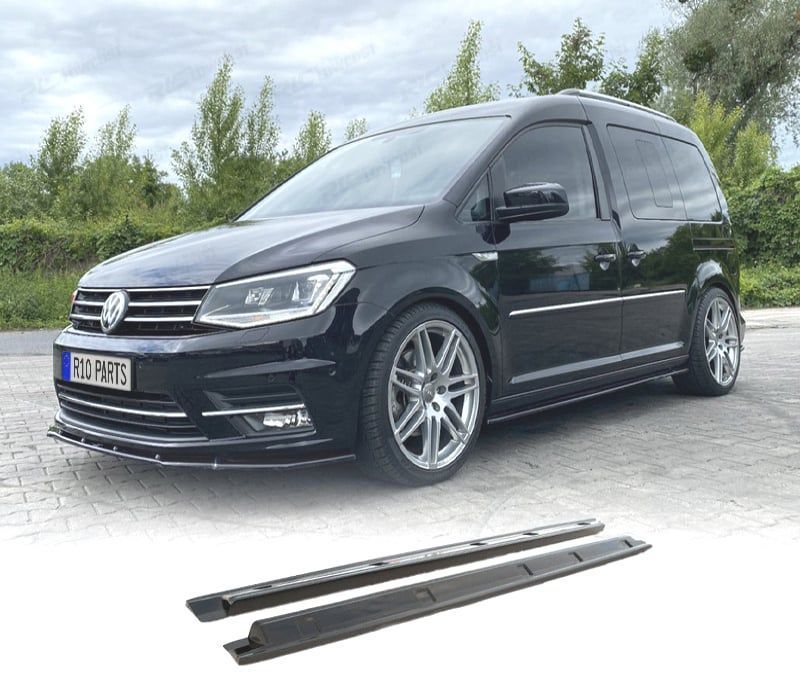 EXTENSÕES EMBALADEIRAS LATERAIS VOLKSWAGEN VW CADDY LWB 21- PRETO BRILHANTE
