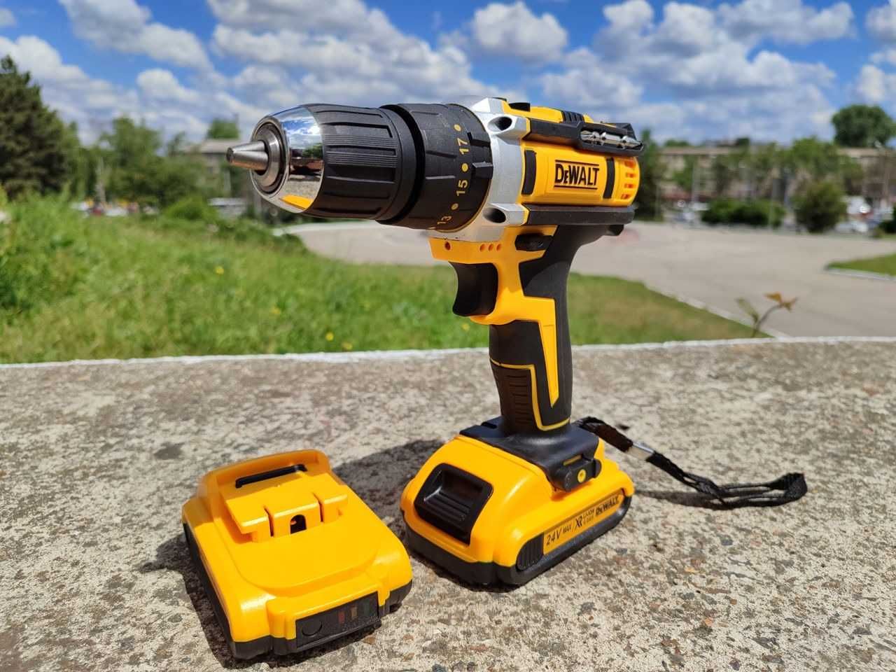 ‼️ Ударный шуруповёрт DeWalt 24v. 2️⃣ аккумулятора. Шурупокруп девольт