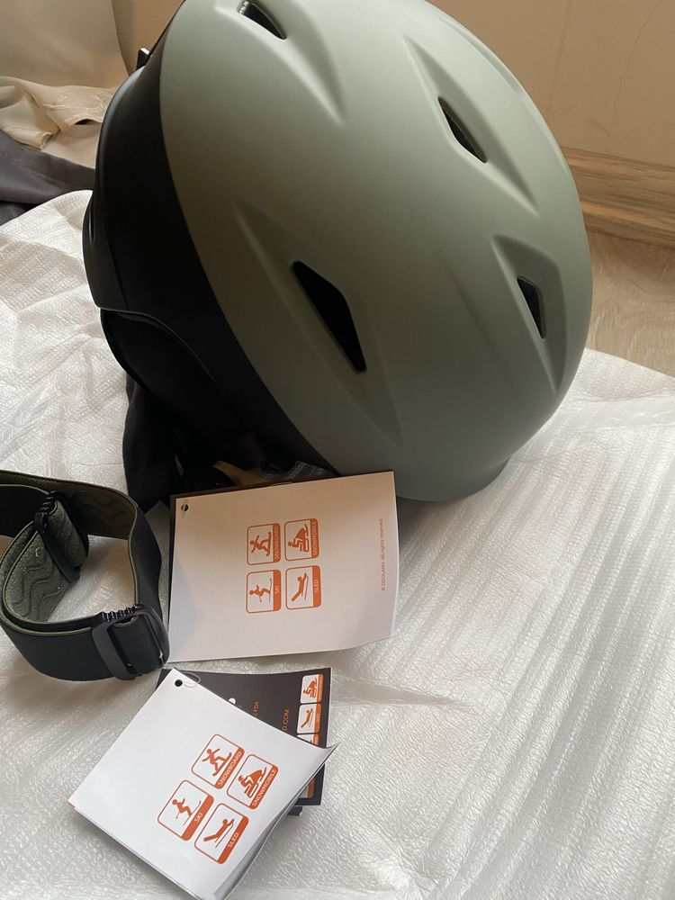 Kask i okulary W komplecie