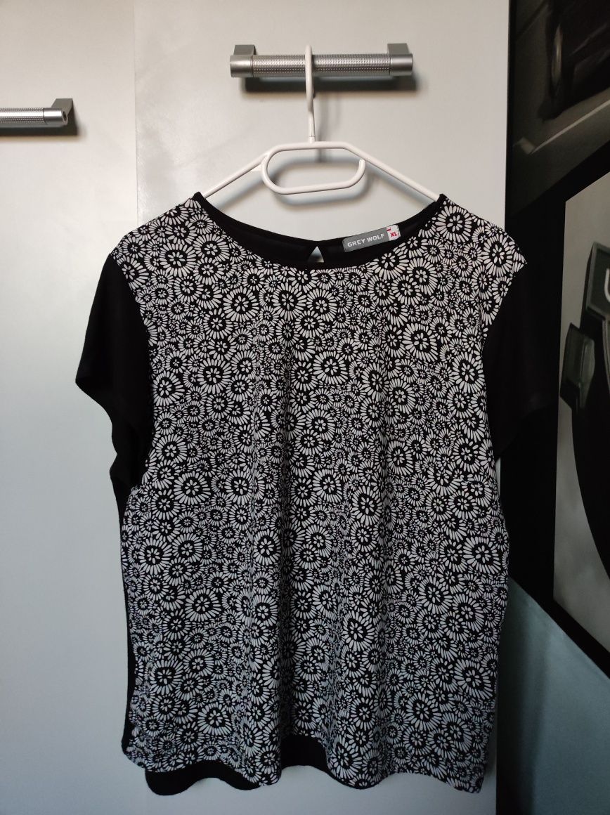 Elegancka czarna bluzeczka damska Grey Wolf XL