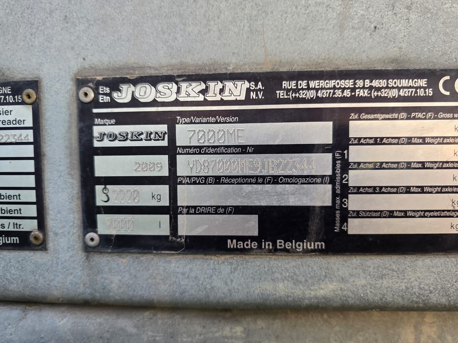 Joskin 7000 modulo 2 wóz asenizacyjny