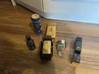Puste butelki po perfumach pacco rabane, versace i carolina herrera
