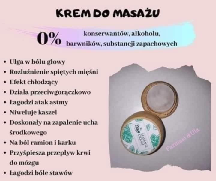 Rewelacyjny krem do masażu farmasi