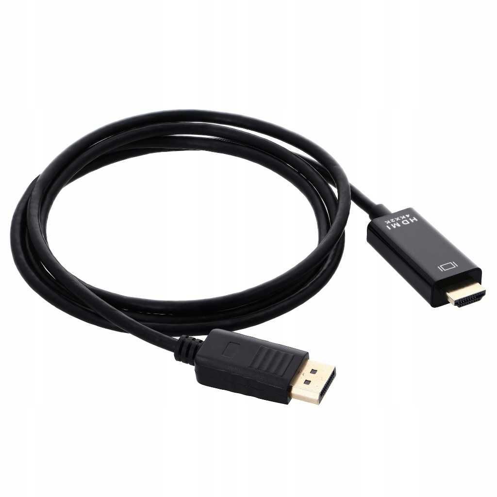 Kabel DISPLAY PORT do HDMI 1,8M DP Przewód Adapter DisplayPort 4K