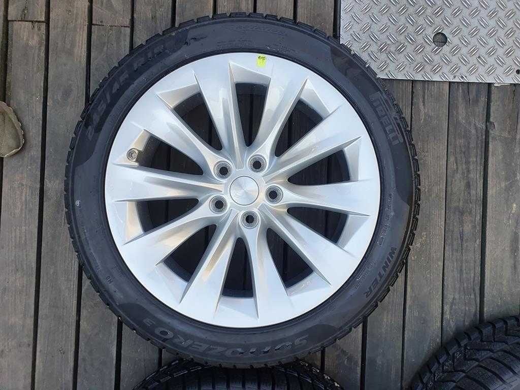 Oryginał koła 245/45R19 Tesla S Aeroturbine 5x120 Pirelli zima nowe