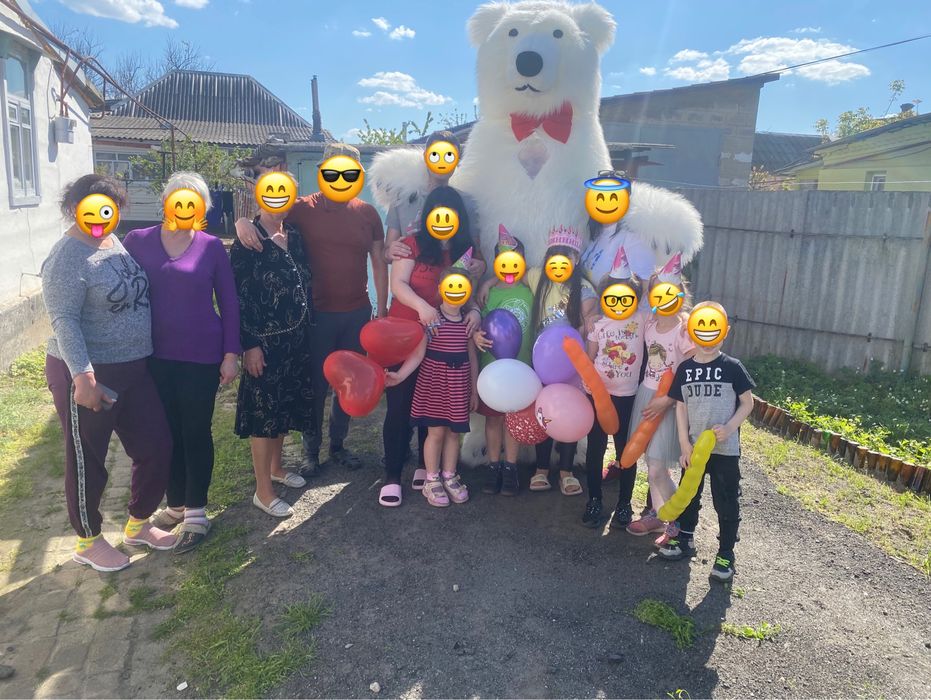 Аніматор ведмедик. Аниматор Мишка, Медведь. Патрон. Стриптиз. Зайка