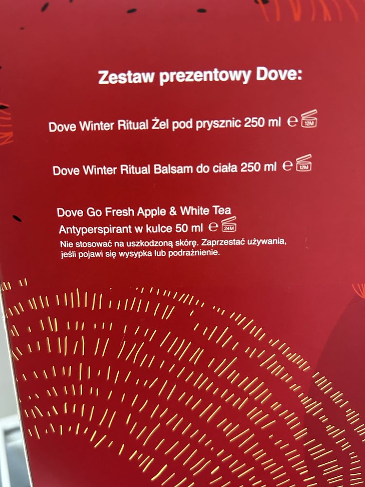 Zestaw kosmetyków dove winter ritual go fresh apple white tea