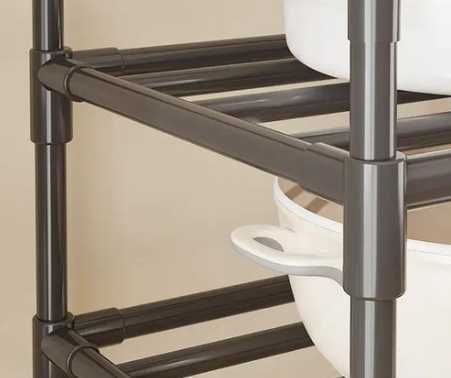 Стелаж вертикальний на колесах 5 полиць