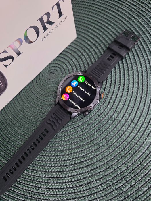 Smartwatch  wodoodporny IP69 AK87, AMOLED GPS,trybów sportowych,