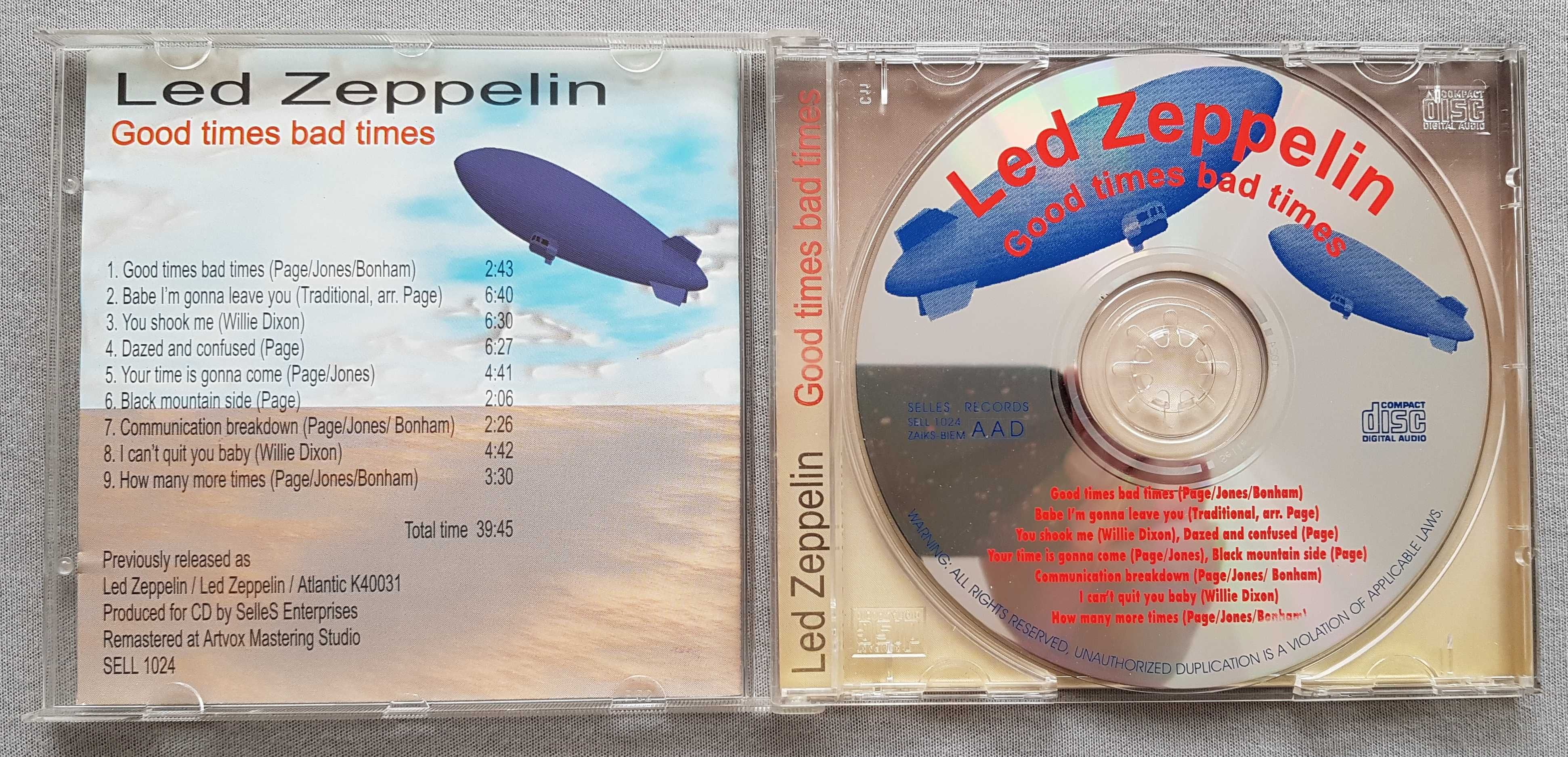 Led zeppelin Good times bad times CD