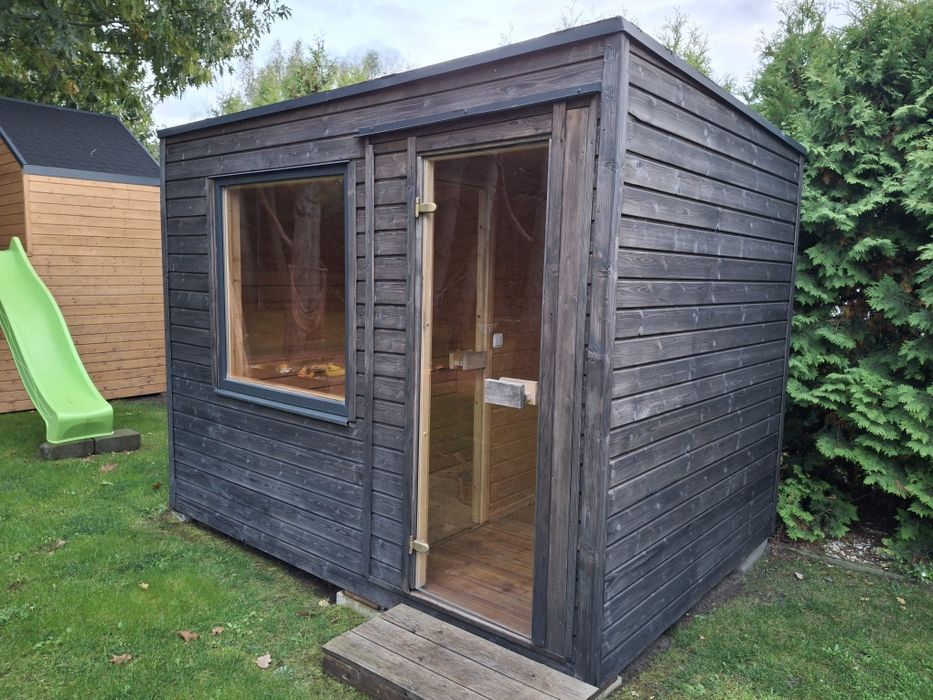 Sauna sucha fińska ogrodowa, zewnętrzna Dostępna od ręki!!!