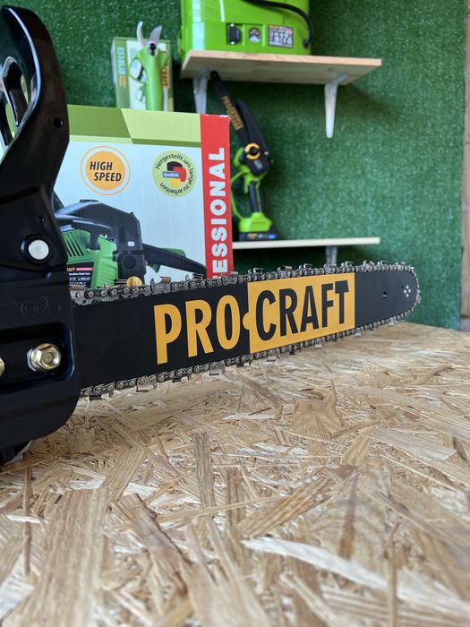 Бензопила Procraft GS50/2 + 2 шини 2 ланцюги