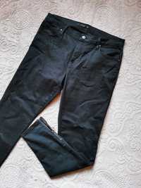 C&A jeansy dżinsy czarne wysoki stan skinny vintage retro boho 44 XXL