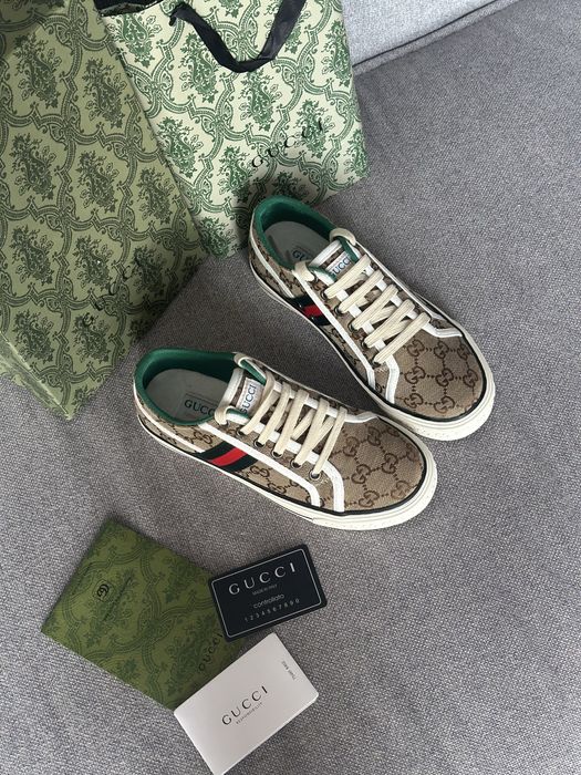 Кеди Gucci Tennis 1977 кросівки чоловічі жіночі люкс гуччи