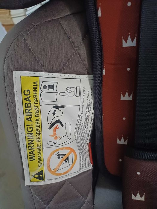 Cadeira auto Lorelli cinza e vermelha