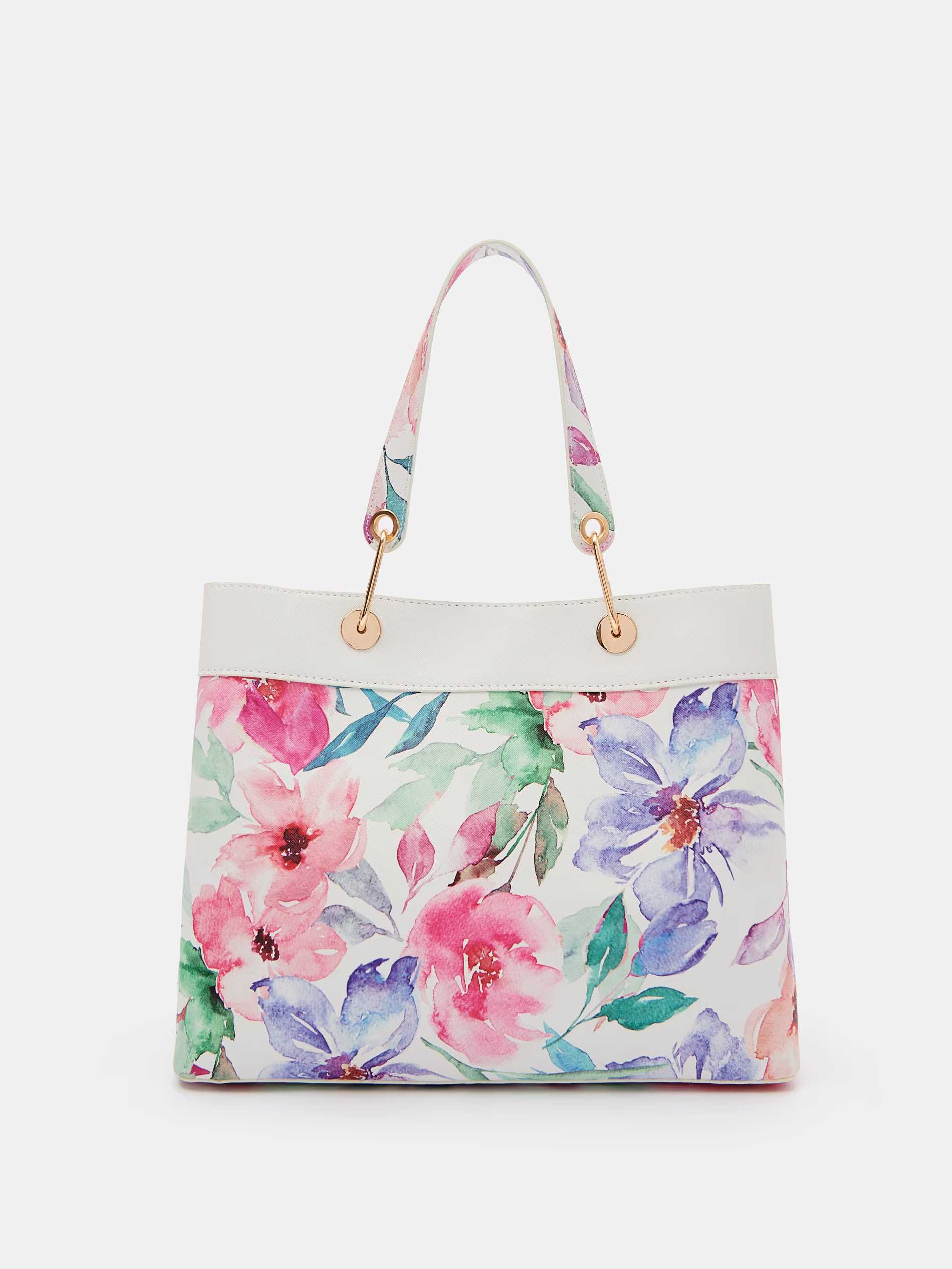 torebka kwiaty floral na lato wiosnę na ramię mohito
