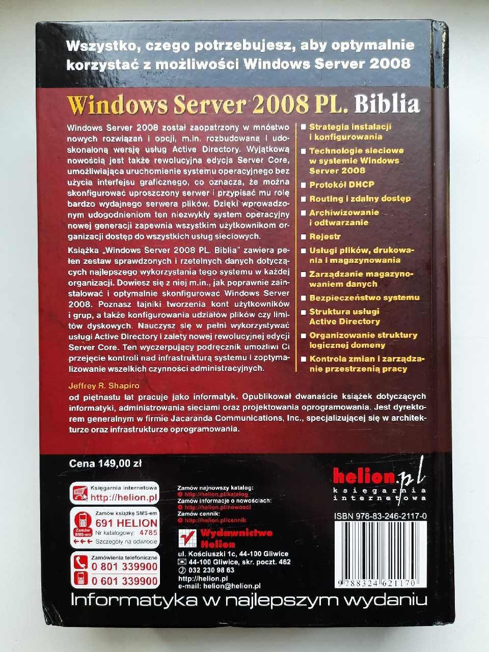 Windows Server 2008 PL Biblia Księga eksperta