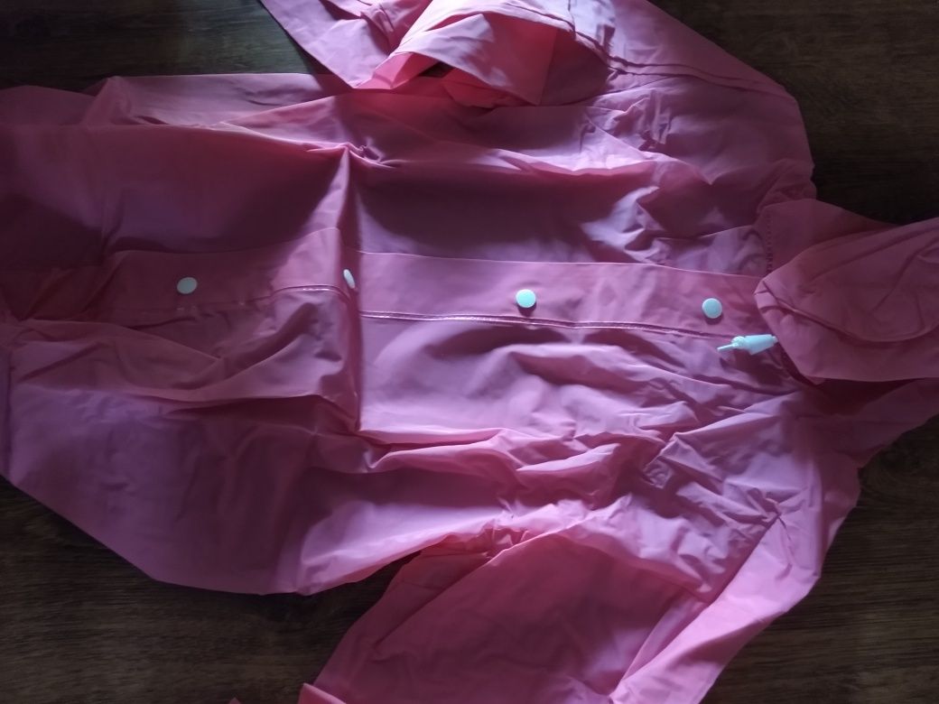 Nowa peleryna dla dziewczynki różowa 110