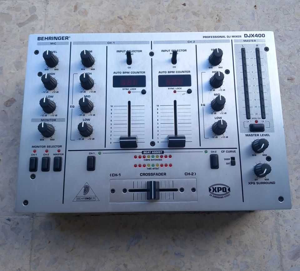 Mesa Mistura - Behringer PRO DJX400 DJ Mixer - 2 canais