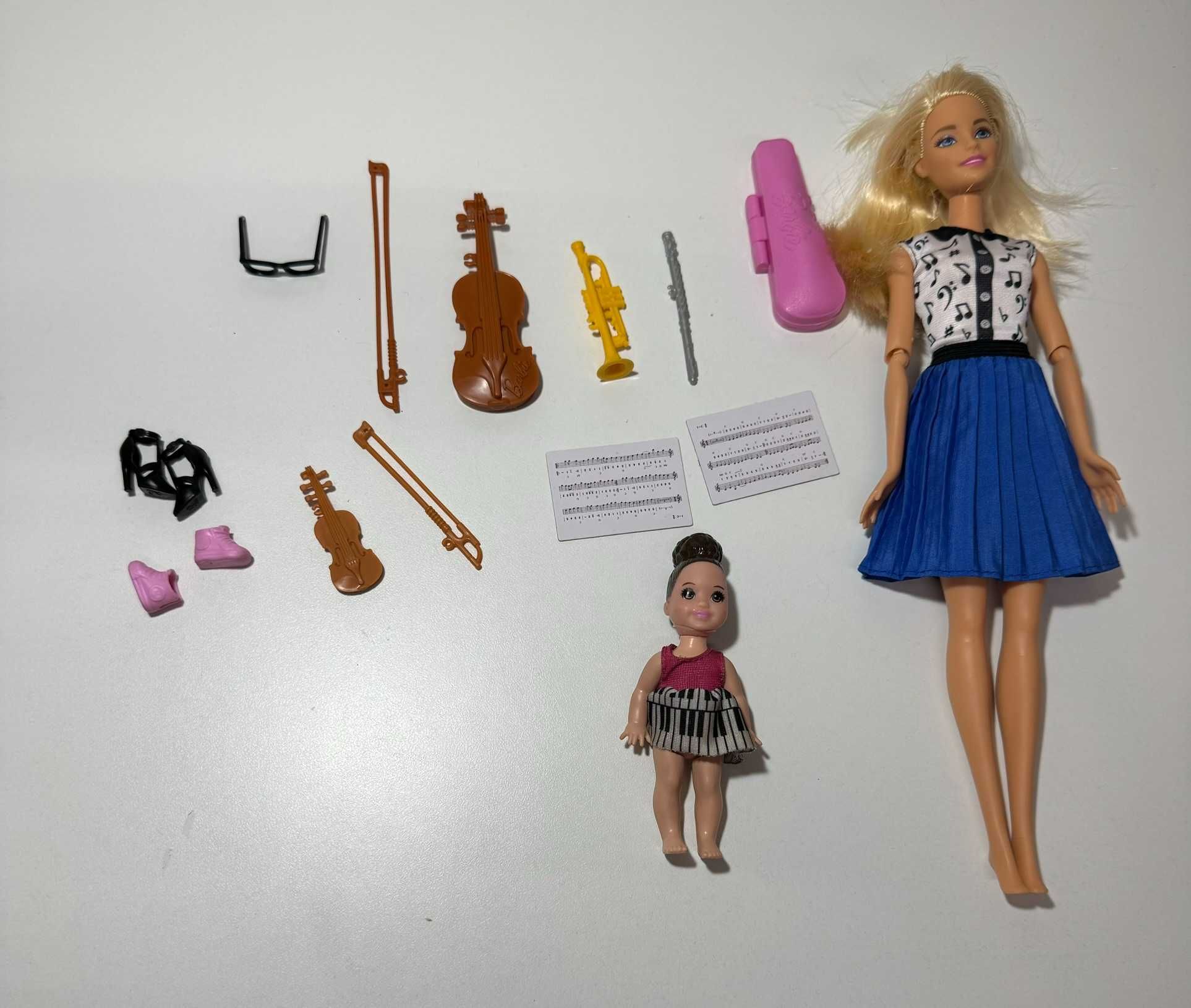 Lalka Barbie nauczycielka muzyki - zestaw