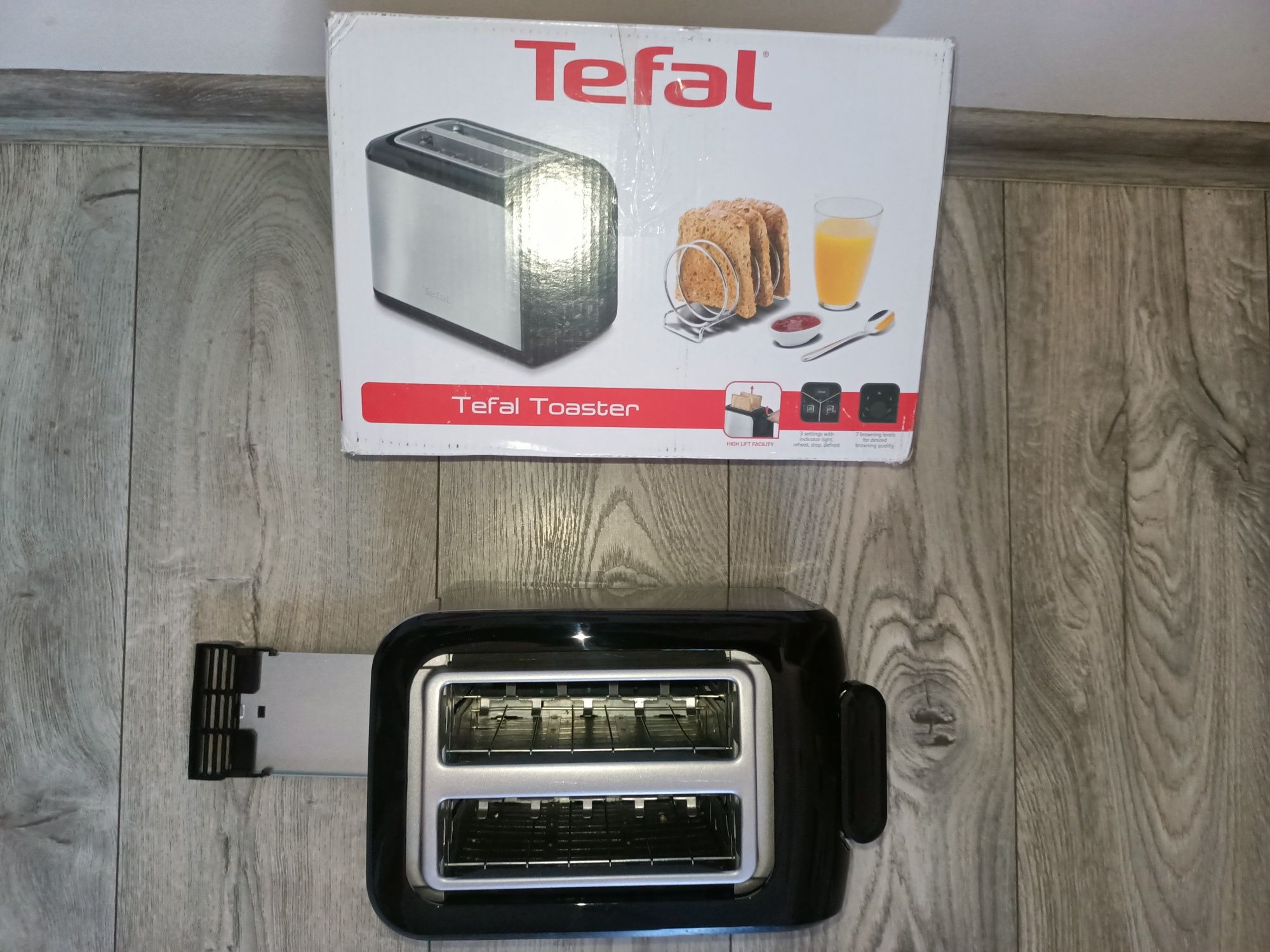 Toster Tefal TT410D srebrny/szary 850 W