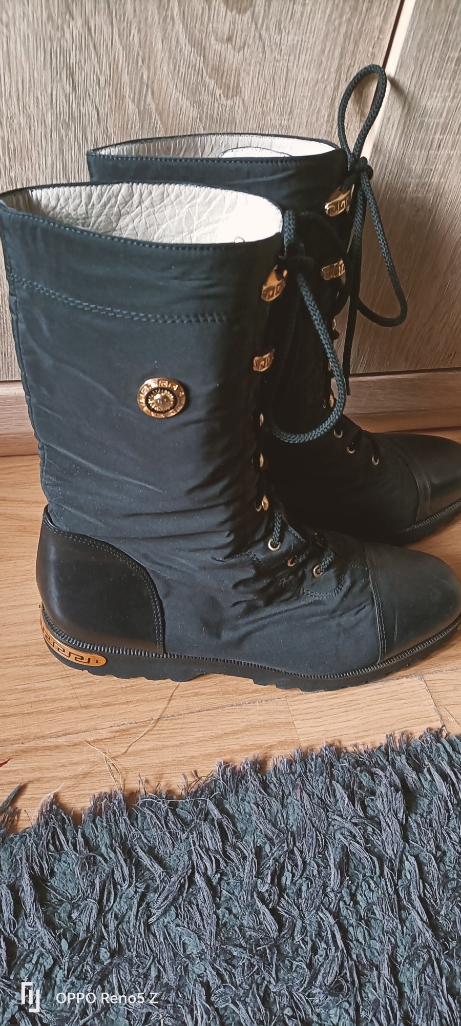 Kozaczki  botki krótkie sznurowane jesienno wiosenne stylem vintage  m