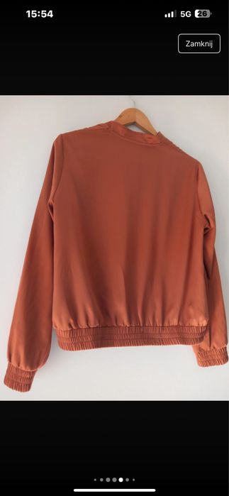 Kurtka bomberka H&M miedziana z polyskiem ..