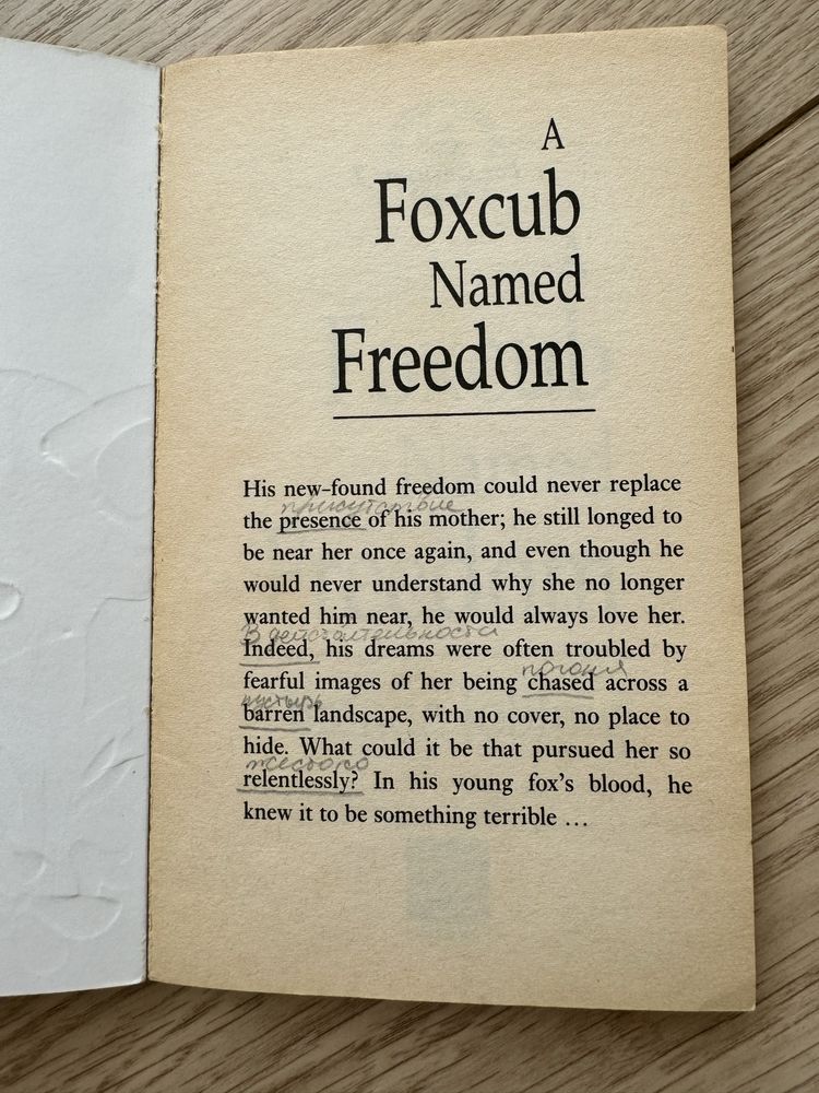 A Foxcub Named Freedom  Brenda Jobling