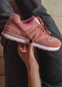 Кроссовки New Balance 574 Женские Нью Беланс 327 розовые New Balance