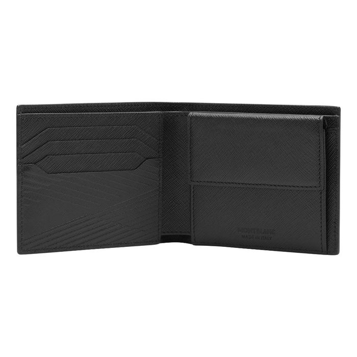 Carteira Montblanc com porta-moedas, preta