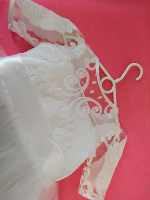 Новорічна біла сукня Сніжинка для дівчинки. Белое платье для девочки