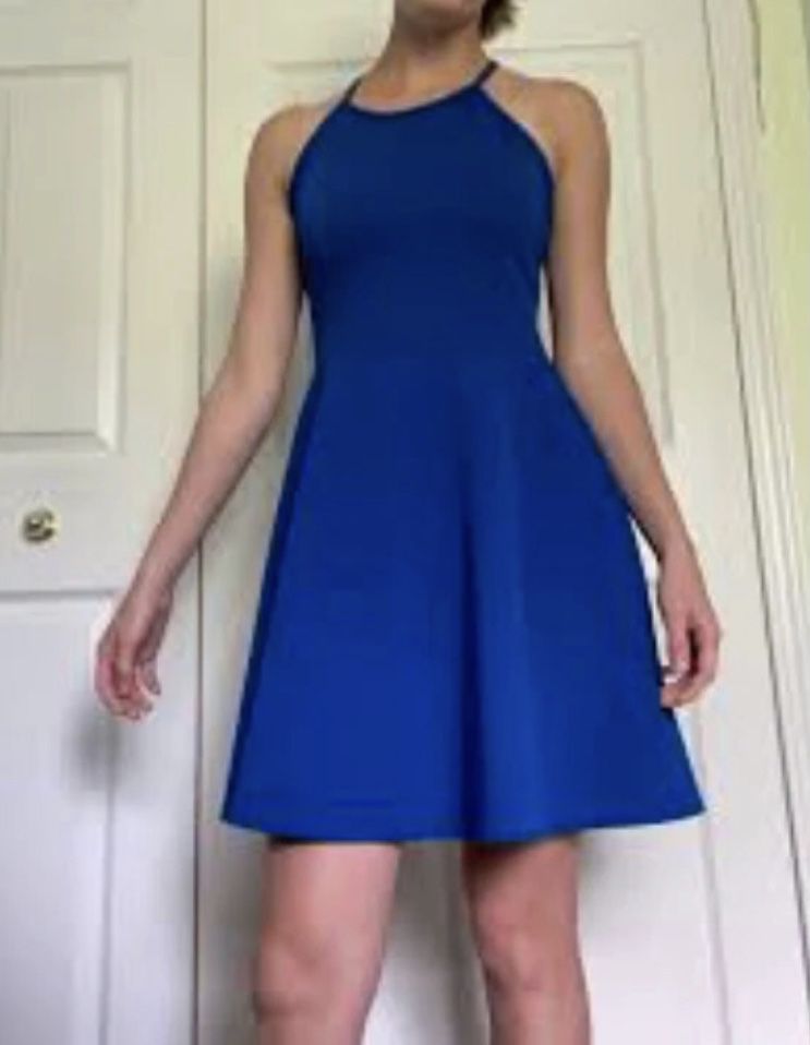 Vestido azul XS zara
