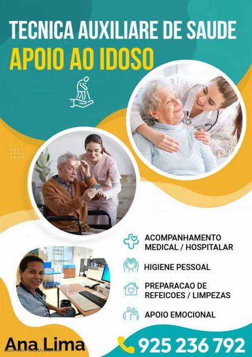 Apoio ao idoso (autonomo ou acamado) Marvilha e arredores